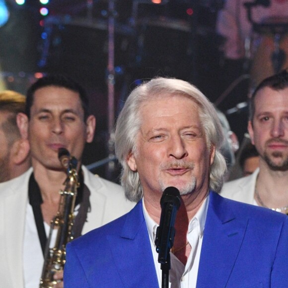 Exclusif - Patrick Sébastien, Chico and the Gypsies lors de l'enregistrement de la dernière des "Années Bonheur" présentée par Patrick Sébastien à Saint-Denis le 12 février 2019. Pour les téléspectateurs, P.Sébastien fera ses adieux à l'émission lors de la diffusion le 11 mai 2019. © Giancarlo Gorassini / Bestimage