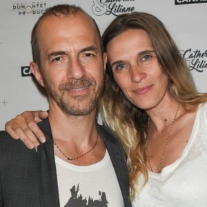 Calogero et sa compagne Marie Bastide - Soirée du pot de départ de Catherine et Liliane au théâtre Bobino à Paris le 1er juillet 2019.