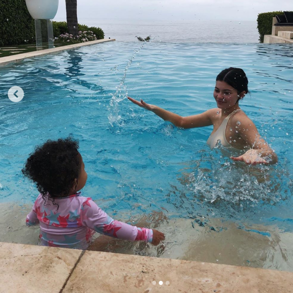 Kylie Jenner et sa fille Stormi. Juin 2019.