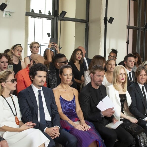 Alexander Skarsgard, Nicole Kidman, son mari Keith Urban et Zendaya assistent au défilé de mode Haute-Couture Automne/Hiver 2019/2020 " Giorgio Armani Privé" à Paris. Le 2 juillet 2019. © Olivier Borde / Bestimage