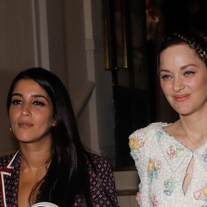 Leila Bekhti et Marion Cotillard quittent le gala de la Vogue Paris Foundation au Trianon. Paris, France, le 2 juillet 2019. © Veeren-Clovis/Bestimage