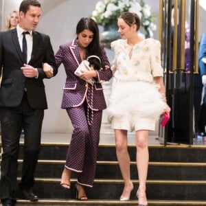 Leïla Bekhti et Marion Cotillard à la sortie du gala Vogue Foundation au Trianon à Paris, France, le 02 juillet 2019. © Tiziano da Silva/Bestimage