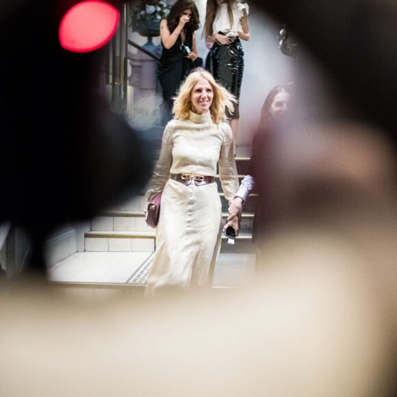 Sandrine Kiberlain à la sortie du gala Vogue Foundation au Trianon à Paris, France, le 02 juillet 2019. © Tiziano da Silva/Bestimage