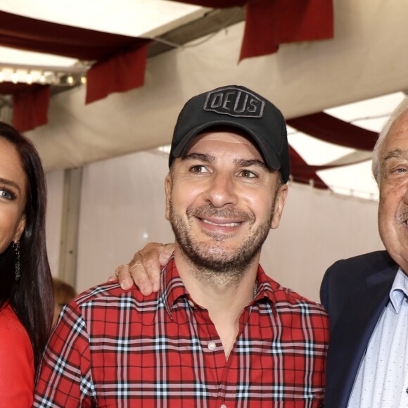 Michael Youn, Marcel Campion, sa fille Singrid et la chanteuse Régine - Soirée d'inauguration de la 36ème Fête Foraine des Tuileries au Jardin des Tuileries à Paris. Le 21 juin 2019.