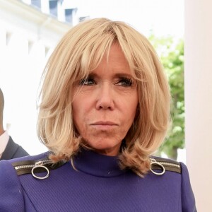 Brigitte Macron lors de la réunion des ministres de l'éducation en marge du G7 au centre international d'études pédagogiques à Sèvres le 4 juillet 2019. © Stéphane Lemouton / Bestimage