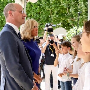 Brigitte Macron, Jean-Michel Blanquer, ministre de l'éducation nationale lors de la réunion des ministres de l'éducation en marge du G7 au centre international d'études pédagogiques à Sèvres le 4 juillet 2019. © Stéphane Lemouton / Bestimage