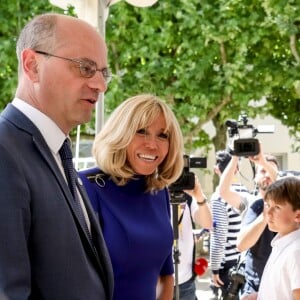 Brigitte Macron, Jean-Michel Blanquer, ministre de l'éducation nationale lors de la réunion des ministres de l'éducation en marge du G7 au centre international d'études pédagogiques à Sèvres le 4 juillet 2019. © Stéphane Lemouton / Bestimage