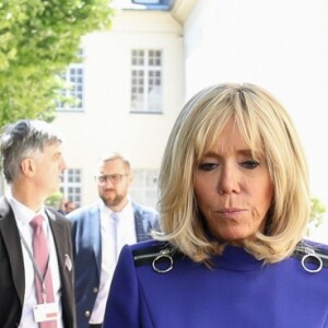 Jean-Michel Blanquer, ministre de l'éducation nationale, Brigitte Macron, Pierre-Olivier Costa (Directeur de cabinet de Brigitte Macron) lors de la réunion des ministres de l'éducation en marge du G7 au centre international d'études pédagogiques à Sèvres le 4 juillet 2019. © Stéphane Lemouton / Bestimage