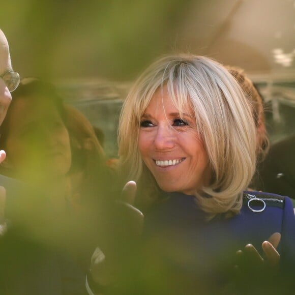 Jean-Michel Blanquer, ministre de l'éducation nationale, Brigitte Macron lors de la réunion des ministres de l'éducation en marge du G7 au centre international d'études pédagogiques à Sèvres le 4 juillet 2019. © Stéphane Lemouton / Bestimage