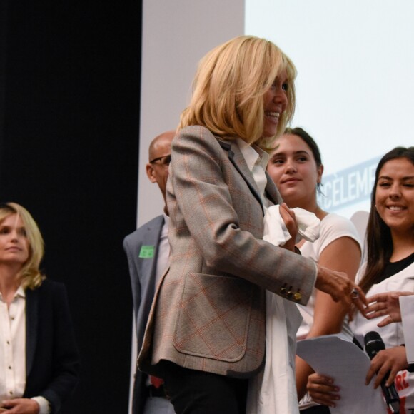 La première dame Brigitte Macron - 6 ème cérémonie de remise des prix Non au Harcèlement au ministère de l'Education, Paris, France, le 3 juin 2019. © Federico Pestellini / Panoramic / Bestimage