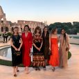 Daisy Ridley, Catherine Zeta-Jones, Susan Sarandon, Carys Zeta-Douglas, Kiernan Shipka et Lisa Bonet arrivent au défilé "Fendi - The Dawn of Romanity" à Rome, le 4 juillet 2019.