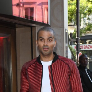 Tony Parker et sa femme Axelle Francine à la première de la série Netflix "Stranger Things - Saison 3" au cinéma Le Grand Rex à Paris, le 4 juillet 2019. © Guirec Coadic/Bestimage