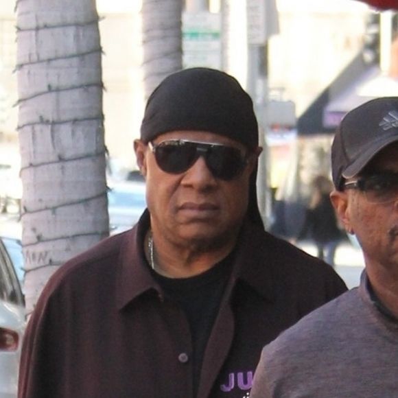 Exclusif - Stevie Wonder lors d'un rendez-vous médical à Beverly Hills le 23 avril 2019