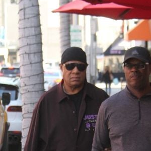 Exclusif - Stevie Wonder lors d'un rendez-vous médical à Beverly Hills le 23 avril 2019