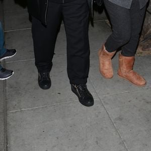 Stevie Wonder et sa femme Tomeeka Bracy lors d'un dîner au restaurant Mr. Chow à Beverly Hills, le 16 avril 2019