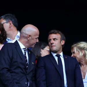 Gianni Infantino (President FIFA) / Emmanuel Macron - Finale de la coupe du monde féminine de football, USA vs Pays Bas à Lyon le 7 juillet 2019. Les Etats-Unis ont remporté la finale sur le score de 2 à 0. © Gwendoline Le Goff/Panoramic/Bestimage