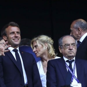 Gianni Infantino (President FIFA) / Emmanuel Macron / Noël Le Graët ( President FFF ) - Finale de la coupe du monde féminine de football, USA vs Pays Bas à Lyon le 7 juillet 2019. Les Etats-Unis ont remporté la finale sur le score de 2 à 0. © Gwendoline Le Goff/Panoramic/Bestimage