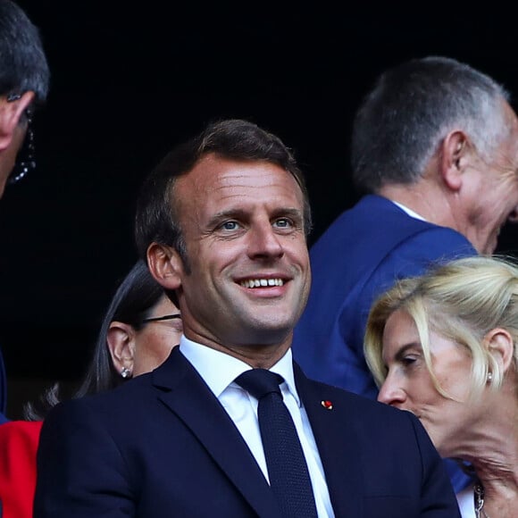 Emmanuel Macron - Finale de la coupe du monde féminine de football, USA vs Pays Bas à Lyon le 7 juillet 2019. Les Etats-Unis ont remporté la finale sur le score de 2 à 0. © Gwendoline Le Goff/Panoramic/Bestimage