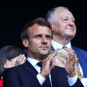 Emmanuel Macron - Finale de la coupe du monde féminine de football, USA vs Pays Bas à Lyon le 7 juillet 2019. Les Etats-Unis ont remporté la finale sur le score de 2 à 0. © Gwendoline Le Goff/Panoramic/Bestimage