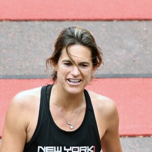 Amélie Mauresmo boucle le marathon de Londres en 3h22'45'' le 28 avril 2019.