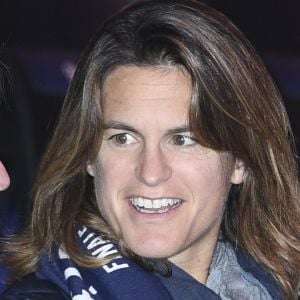 Amélie Mauresmo - People lors du 4ème match de la Finale de la coupe Davis en simple opposant la France à la Belgique remporté par D.Goffin (7-6 [5], 6-3, 6-2) au Stade Pierre Mauroy à Lille , le 26 novembre 2017. © Perusseau-Veeren/Bestimage