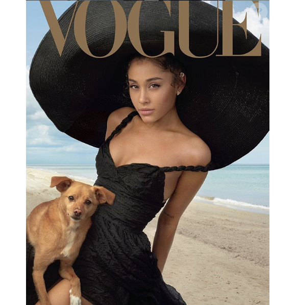 Ariana Grande en couverture de "Vogue" pour le mois d'août 2019.