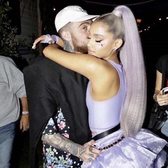 Ariana Grande et Mac Miller en avril 2018.