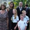 Ben Goldsmith, sa mère Annabel, sa femme Jemima et ses enfants Iris, Frankie et Isaac - Le prince Charles lors de la réception "Royal Rickshaw" à Londres, le 30 juin 2015.