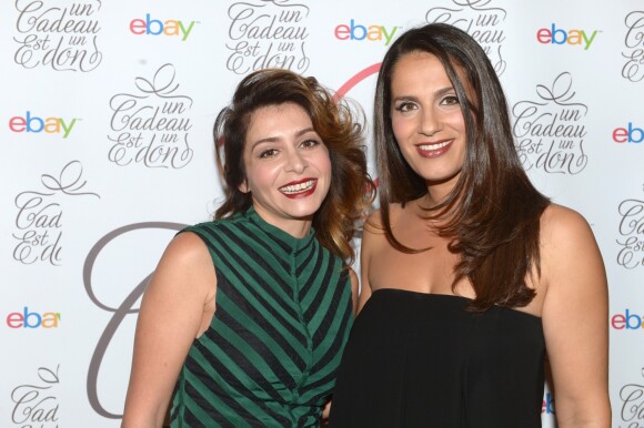 Julie Zenatti et Elisa Tovati - Gala de charite Ebay "Un cadeau est un don" au Pre Catelan a Paris. Le 25 novembre 2013.