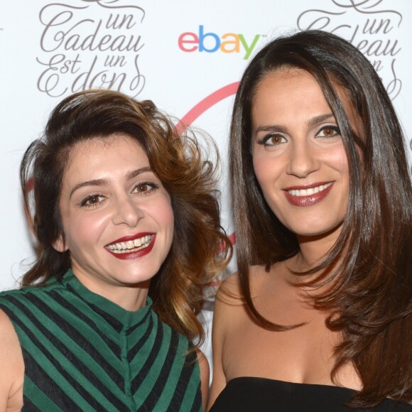 Julie Zenatti et Elisa Tovati - Gala de charite Ebay "Un cadeau est un don" au Pre Catelan a Paris. Le 25 novembre 2013.