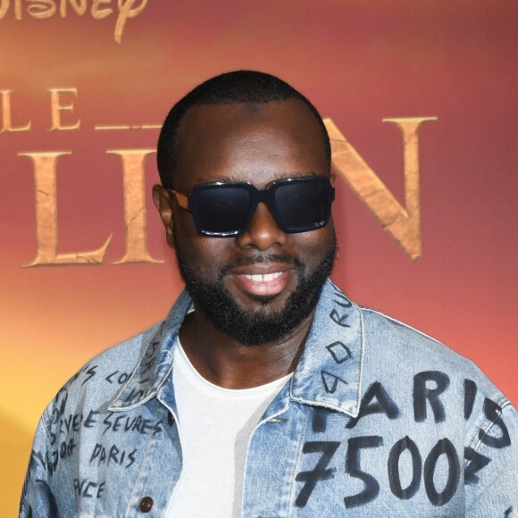 Gims - Projection exceptionnelle du nouveau Disney "Le Roi Lion" au Grand Rex à Paris le 11 juillet 2019. © Coadic Guirec/Bestimage