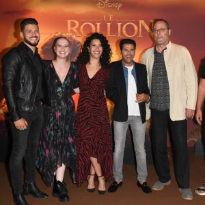 Rayane Bensetti, Anne Sila, Sabrina Ouazani, Jamel Debbouze, Jean Reno et Alban Ivanov - Projection exceptionnelle du nouveau Disney "Le Roi Lion" au Grand Rex à Paris le 11 juillet 2019. © Coadic Guirec/Bestimage
