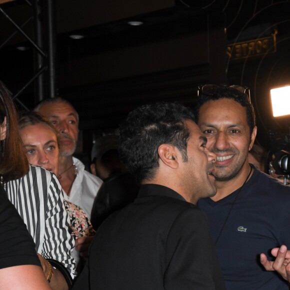 Jamel Debbouze et Jean Reno - Projection exceptionnelle du nouveau Disney "Le Roi Lion" au Grand Rex à Paris le 11 juillet 2019. © Coadic Guirec/Bestimage