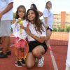 Nilusi - Les célébrités jouent au tennis avec les enfants malades dans le cadre du concert caritatif organisé par l'association "Enfant, star et match" à Antibes le 11 juillet 2019. © Lionel Urman/Bestimage11/07/2019 - Antibes