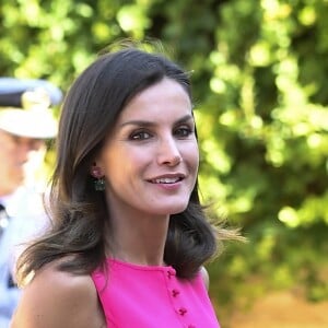 La reine Letizia d'Espagne assiste à la remise de prix des Queen Letizia awards (Premios Reina Letizia 2018) à Almagro le 9 juillet 2019