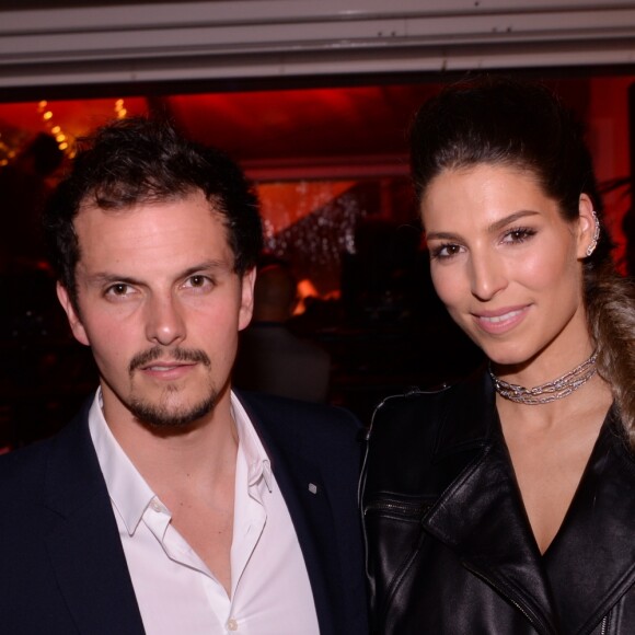 Laury Thilleman (Miss France 2011) et son compagnon Juan Arbelaez à la soirée "Orange" sur la plage de l'hôtel Majestic lors du 72ème Festival International du Film de Cannes, le 18 mai 2019. © Rachid Bellak/Bestimage