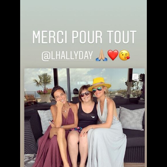 Pauline, une immense fan de Johnny, a été invitée à la villa Jade (Saint-Barthélemy) par Laeticia Hallyday, le 16 juillet 2019.