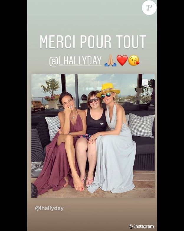 Pauline, une immense fan de Johnny, a été invitée à la villa Jade (Saint-Barthélemy) par Laeticia Hallyday, le 16 juillet 2019.