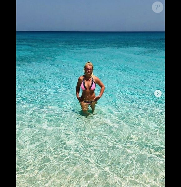 Britney Spears en vacances aux îles Turques-et-Caïques. Juin 2019.