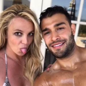 Britney Spears et Sam Asghari. Juillet 2019.