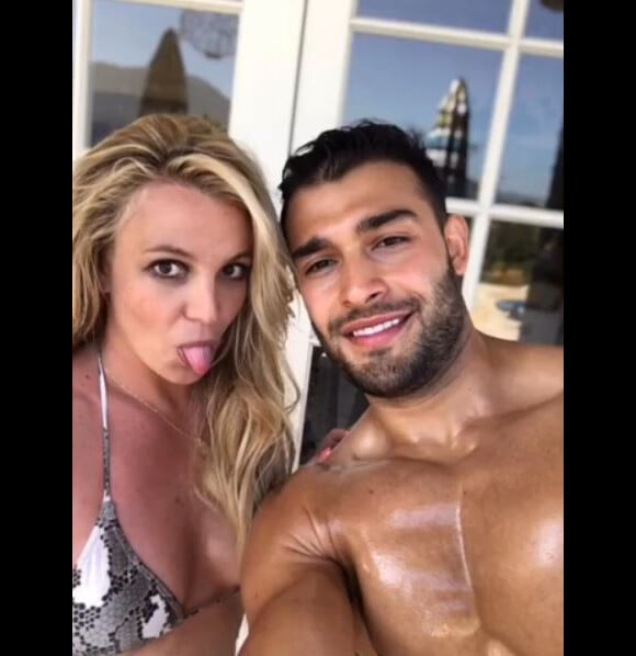 Britney Spears et Sam Asghari. Juillet 2019.