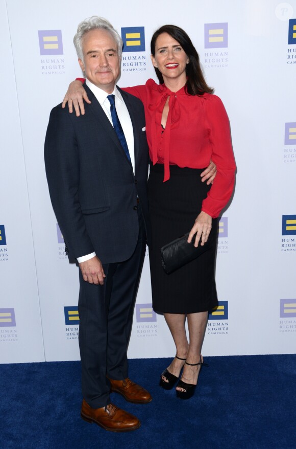 Amy Landecker et son compagnon Bradley Whitford à la soirée Human Rights Campaign au JW Marriott à Los Angeles, le 18 mars 2017 © Chris Delmas/Bestimage
