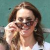 Kate Middleton, duchesse de Cambridge, en robe Suzannah à Wimbledon le 2 juillet 2019 à Londres.
