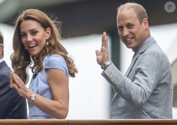 Le prince William, duc de Cambridge, et Catherine (Kate) Middleton, duchesse de Cambridge - Le tournois de Wimbledon 2019, Londres les 12, 13 et 14 juillet 2019.
