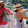 Exclusif - Eva Longoria, son mari Jose Antonio Baston se promènent en amoureux dans les rues de Capri en Italie le 14 juillet 2019.