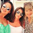 Valérie Bègue en vacances à Saint-Tropez avec Claude Deschamps et Mélanie Page. Instagram, le 21 juillet 2018.