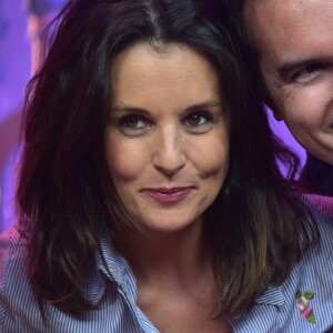 Faustine Bollaert et son mari Maxime Chattam - People au lancement du nouveau spectacle "Mickey et le magicien" au Parc Disneyland Paris. Le 2 juillet 2016 © Giancarlo Gorassini / Bestimage