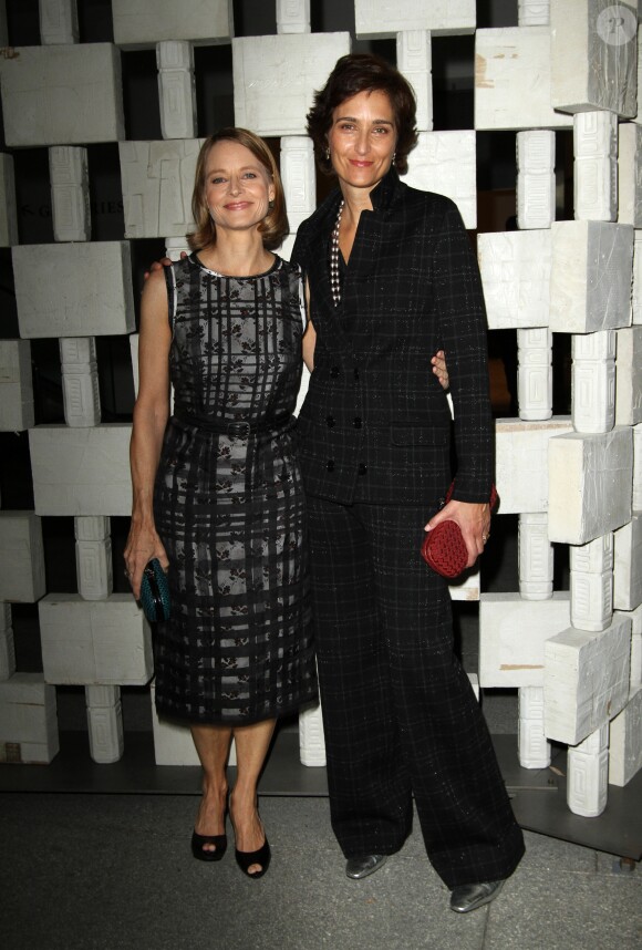 Jodie Foster et sa femme Alexandra Hedison au gala du musée Hammer à Los Angeles le 8 octobre 2016 © AdMedia via ZUMA Wire / Bestimage