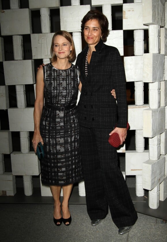 Jodie Foster et sa femme Alexandra Hedison au gala du musée Hammer à Los Angeles le 8 octobre 2016 © AdMedia via ZUMA Wire / Bestimage