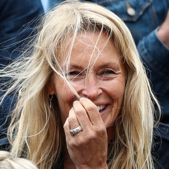 Estelle Lefébure - Célébrités dans les tribunes des internationaux de France de tennis de Roland Garros à Paris, France, le 7 juin 2019. © Cyril Moreau/Bestimage